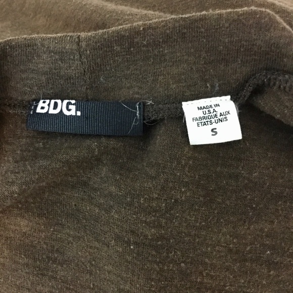 BDG Women's Brown Button Down Cardgian - Picture 7 of 8